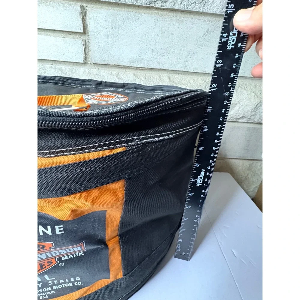 Harley Davidson Motor Oil Soft Cooler Bag 5 Gallon‎ Black Orange Biker Insulated